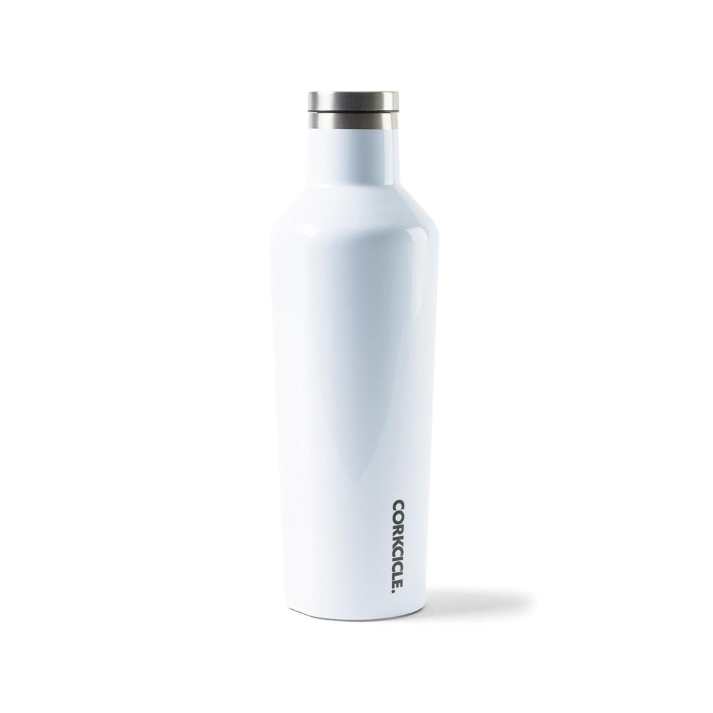 Corkcicle Canteen Insulated Bottle, 16 oz Laser Engraving - Gloss White - View 4