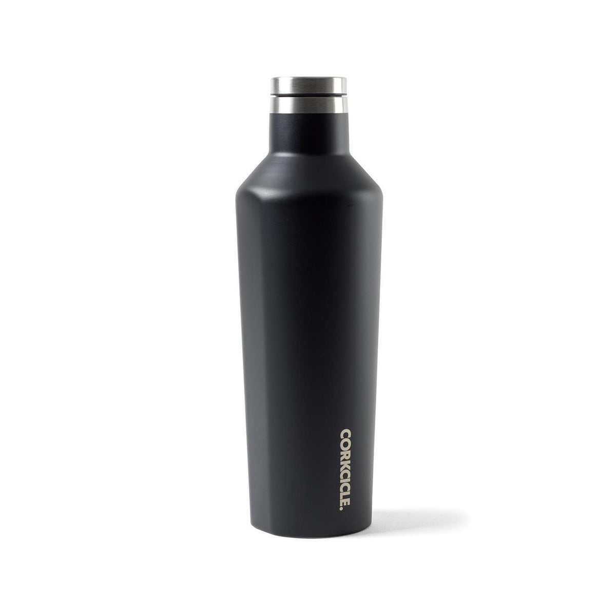 Corkcicle Canteen Insulated Bottle, 16 oz Laser Engraving - Matte Black - View 3