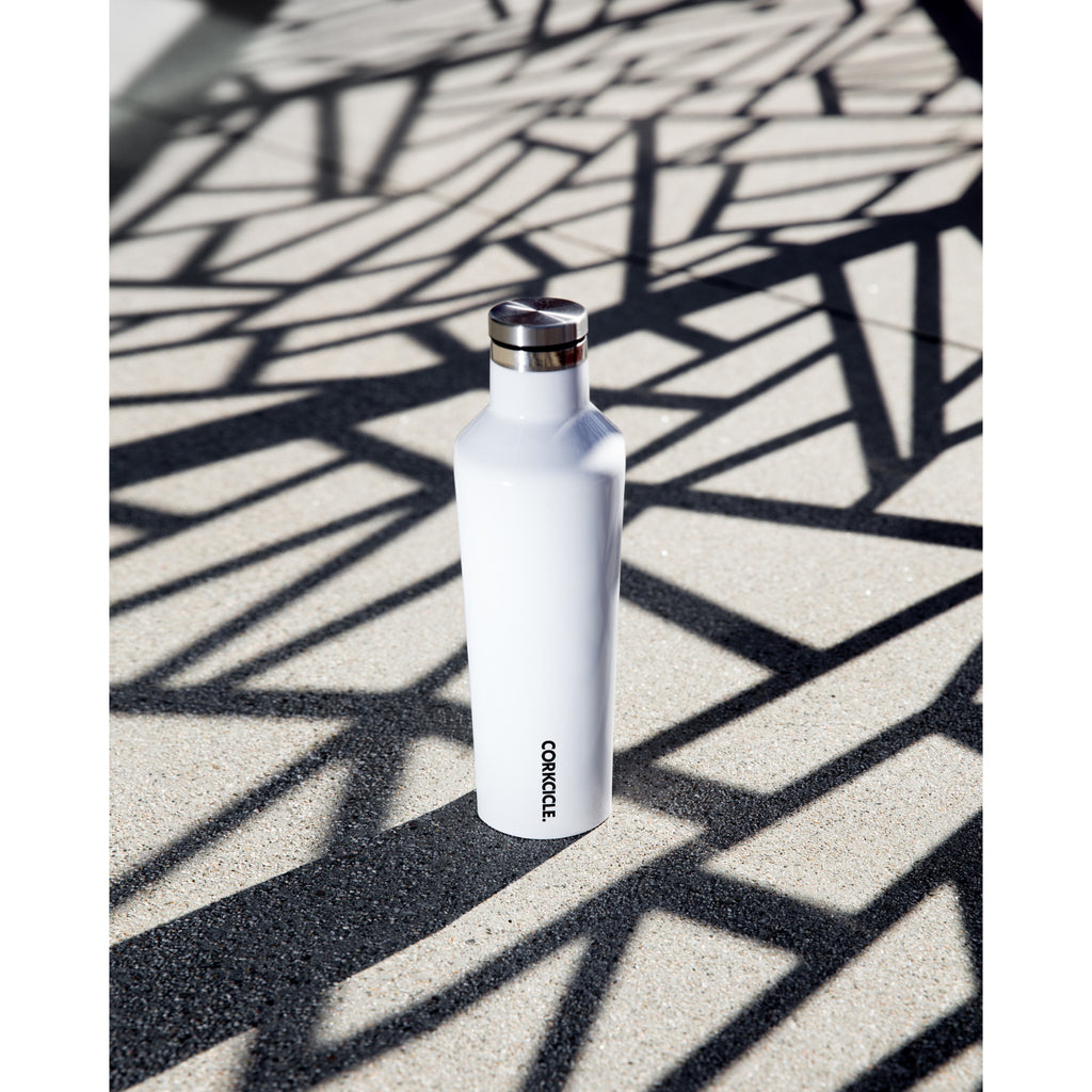 Corkcicle Canteen Insulated Bottle, 16 oz Laser Engraving - Matte Black - View 5