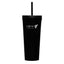 Corkcicle Cold Cup with Ceramic Coated Straw Lid, 24 oz Laser Engraving - Matte Black - View 1