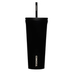 Corkcicle Cold Cup with Ceramic Coated Straw Lid, 24 oz Laser Engraving - Matte Black - View 2
