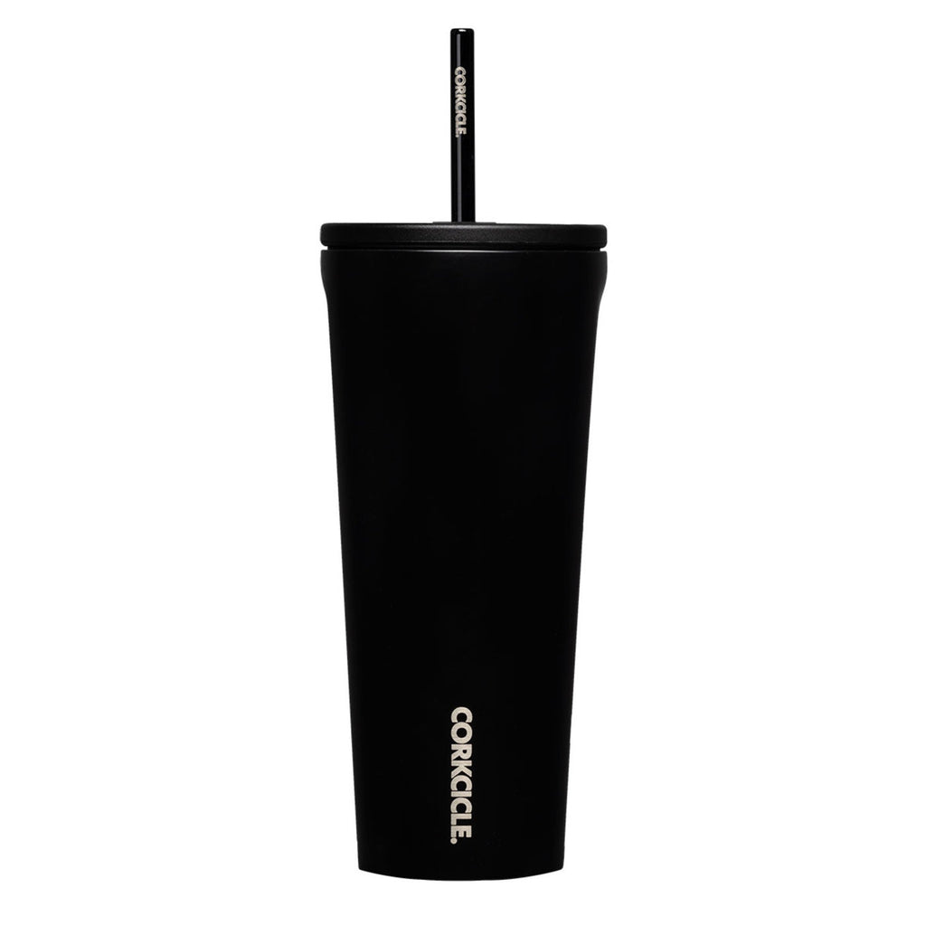 Corkcicle Cold Cup with Ceramic Coated Straw Lid, 24 oz - Matte Black - View 2