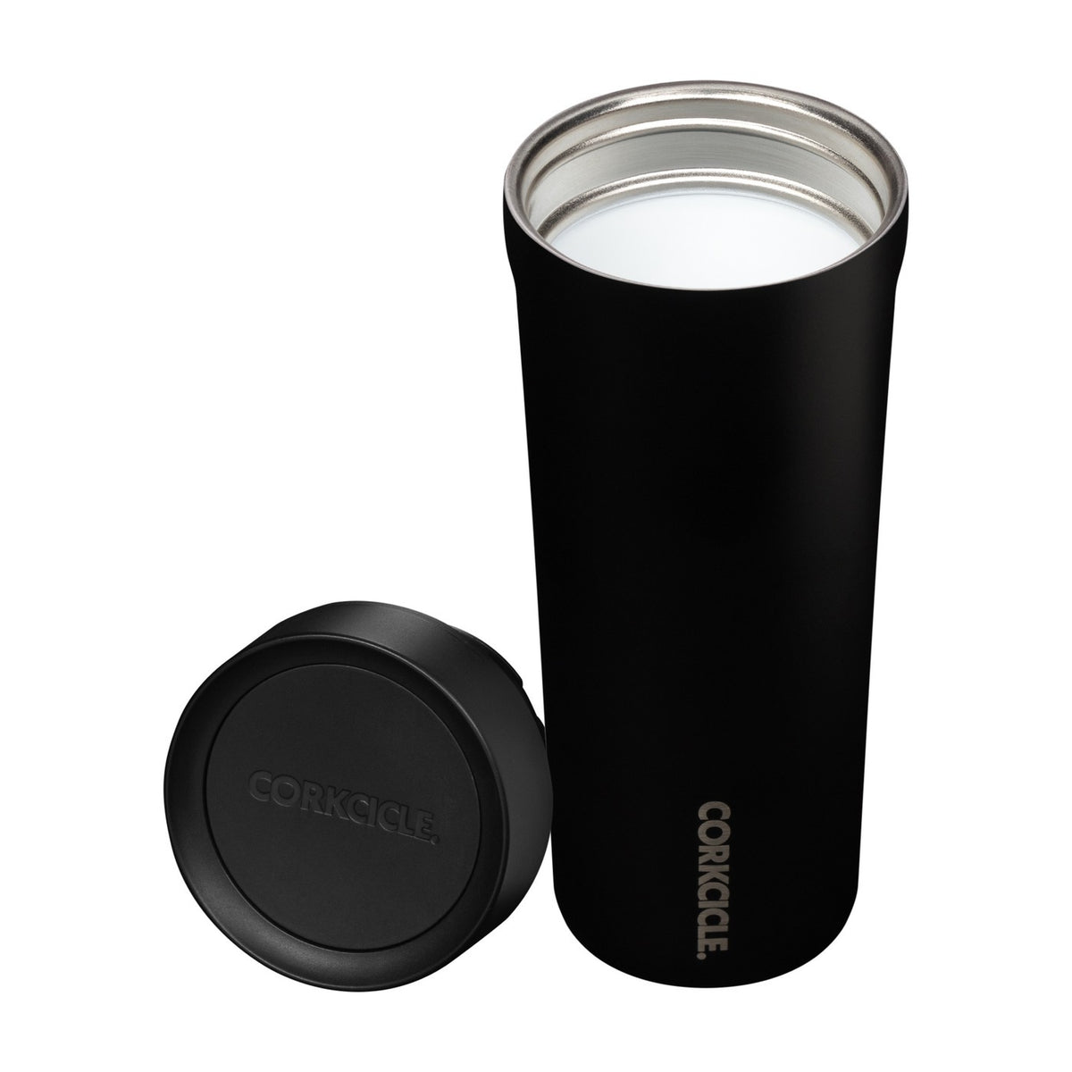 Corkcicle Commuter Cup, Spill Proof, 17 oz Full Color - Matte Black - View 6