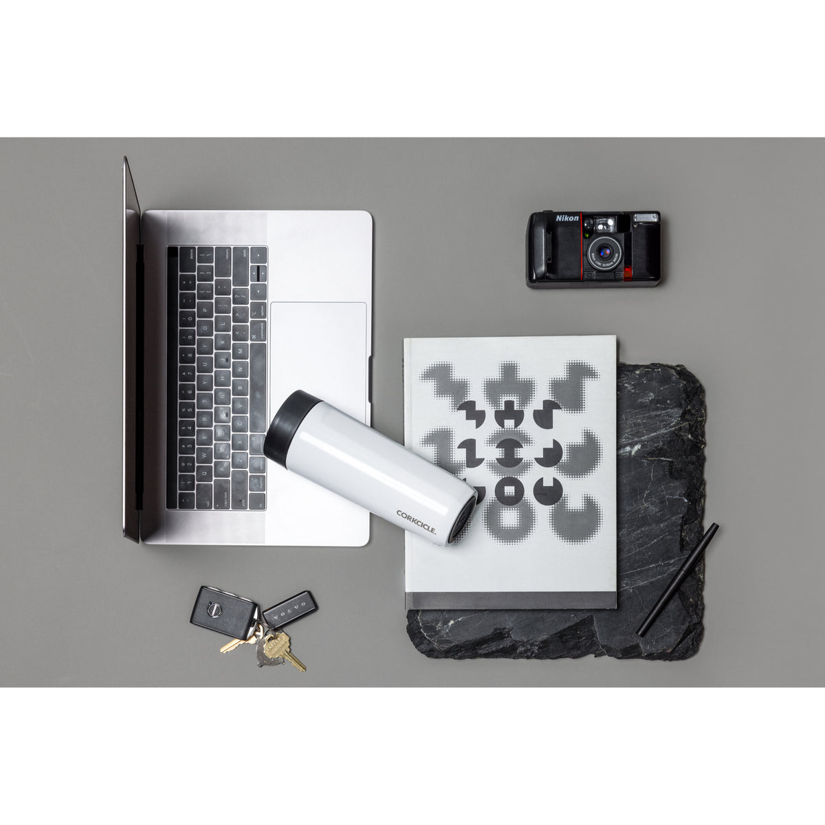 Corkcicle Commuter Cup, Spill Proof, 17 oz Full Color - White - View 13
