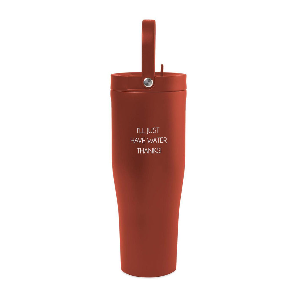 Corkcicle Go Cup XL with Straw and Handle, 30 oz - Brick - View 1