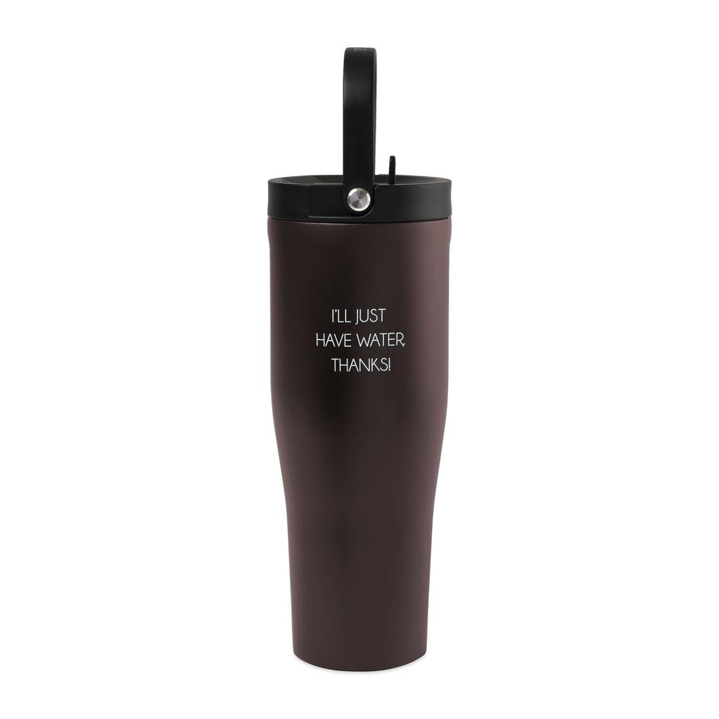 Corkcicle Go Cup XL with Straw and Handle, 30 oz - Cacao - View 1