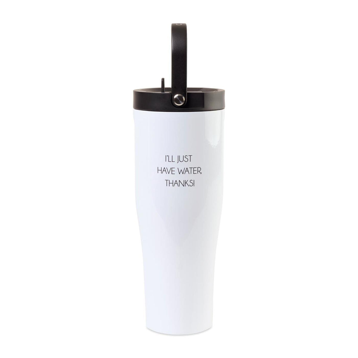 Corkcicle Go Cup XL with Straw and Handle, 30 oz - White - View 1