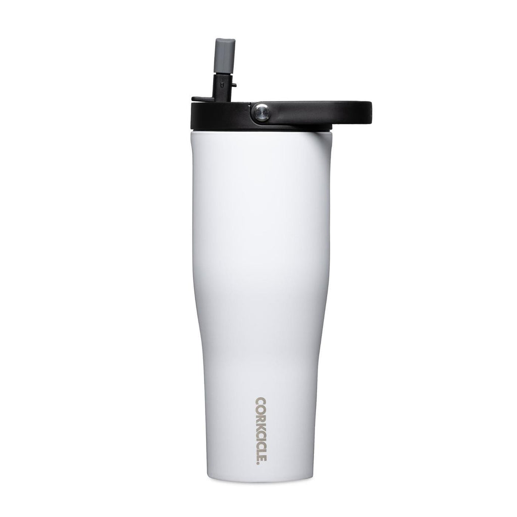 Corkcicle Go Cup XL with Straw and Handle, 30 oz - White - View 2