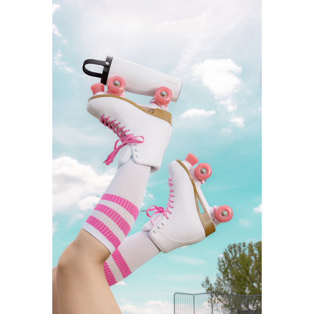Corkcicle Go Cup XL with Straw and Handle, 30 oz - White - View 3