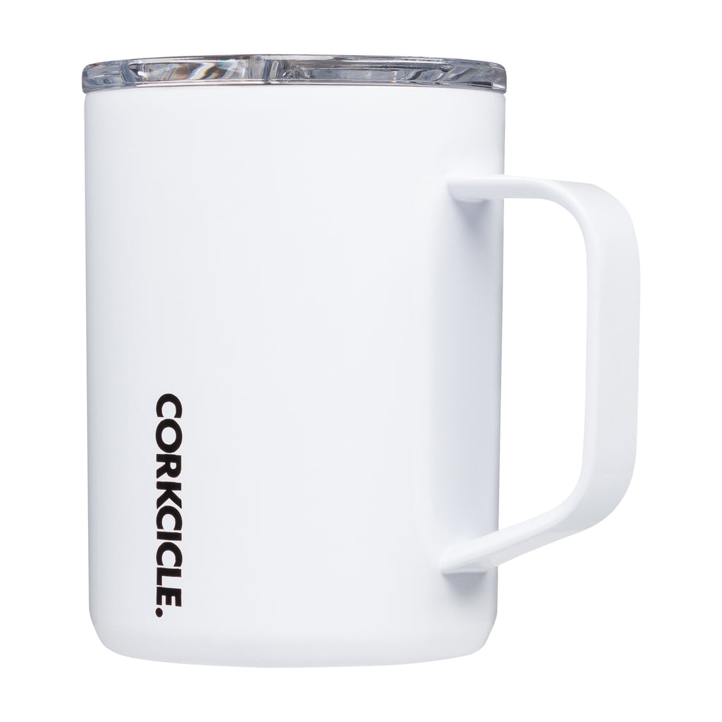 Corkcicle Insulated Coffee Mug with Sliding Lid, 16 oz - Gloss White - View 4