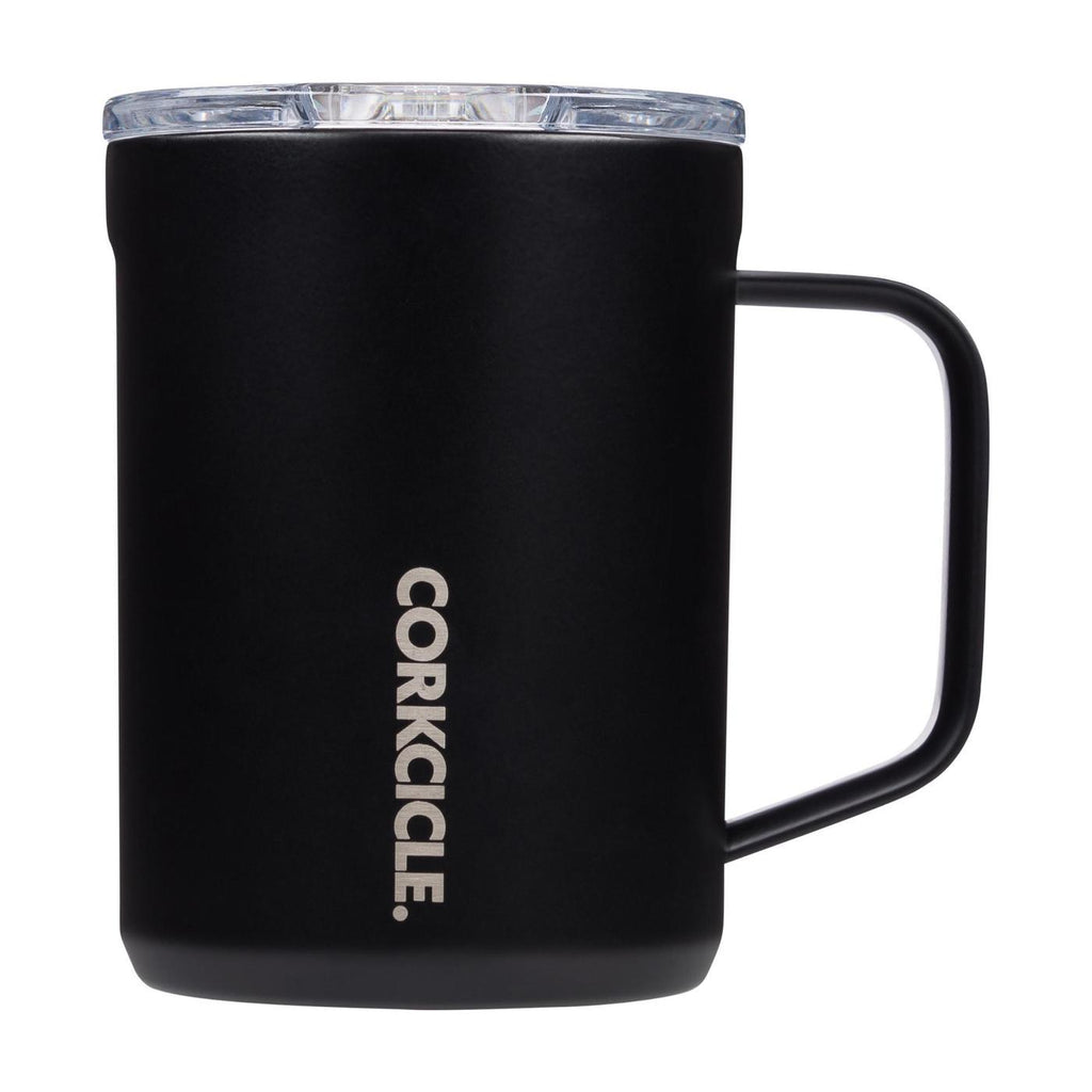 Corkcicle Insulated Coffee Mug with Sliding Lid, 16 oz - Matte Black - View 2