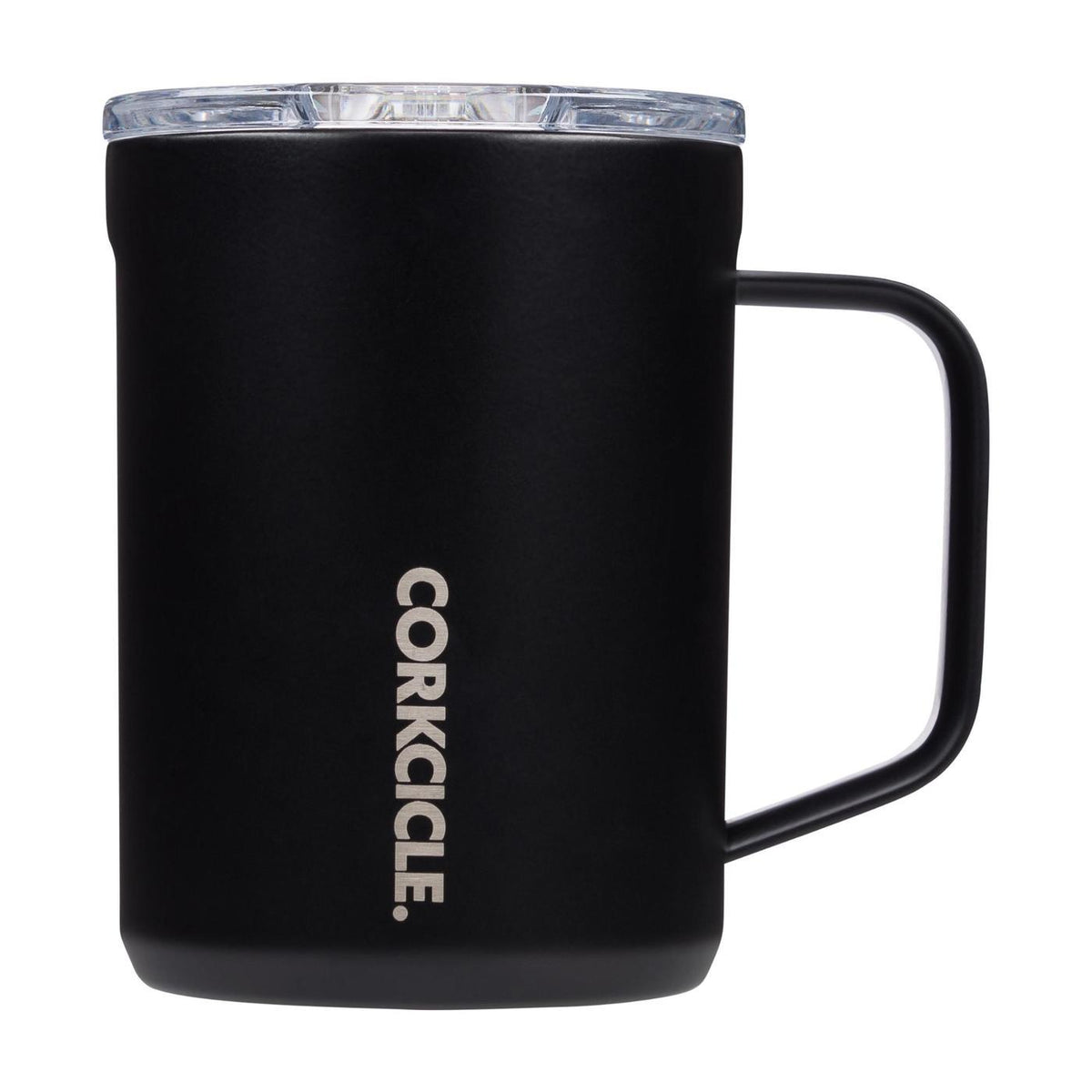 Corkcicle Insulated Coffee Mug with Sliding Lid, 16 oz - Matte Black - View 2