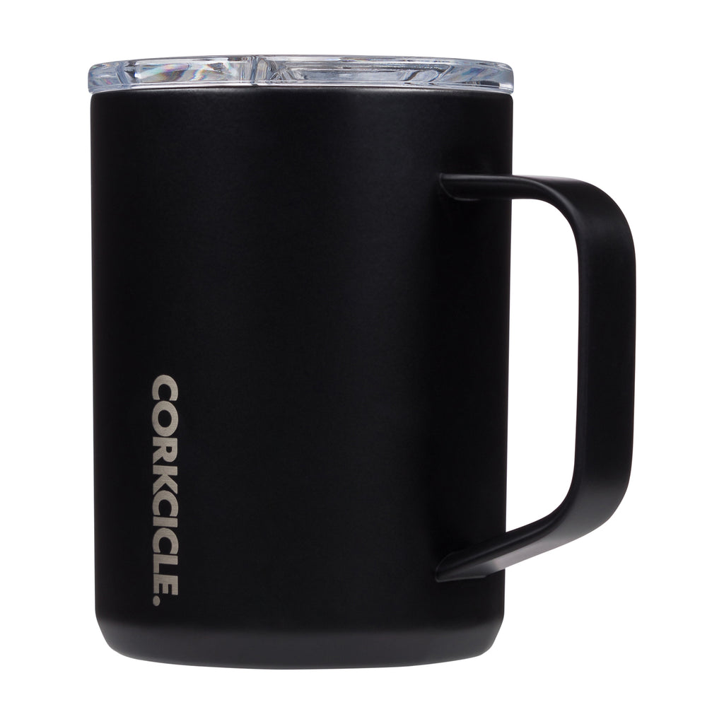 Corkcicle Insulated Coffee Mug with Sliding Lid, 16 oz - Matte Black - View 4
