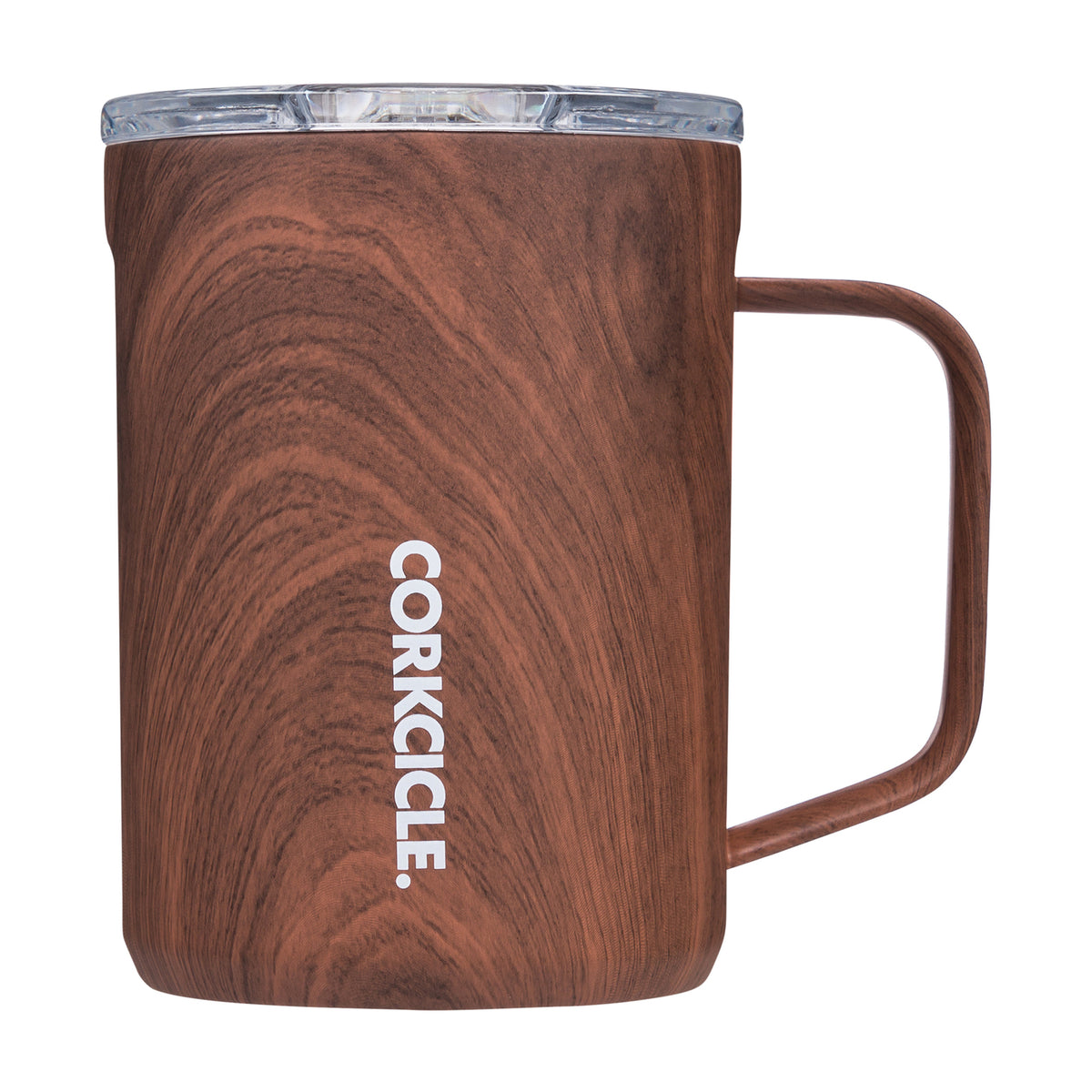 Corkcicle Insulated Coffee Mug with Sliding Lid, 16 oz - Walnut - View 2