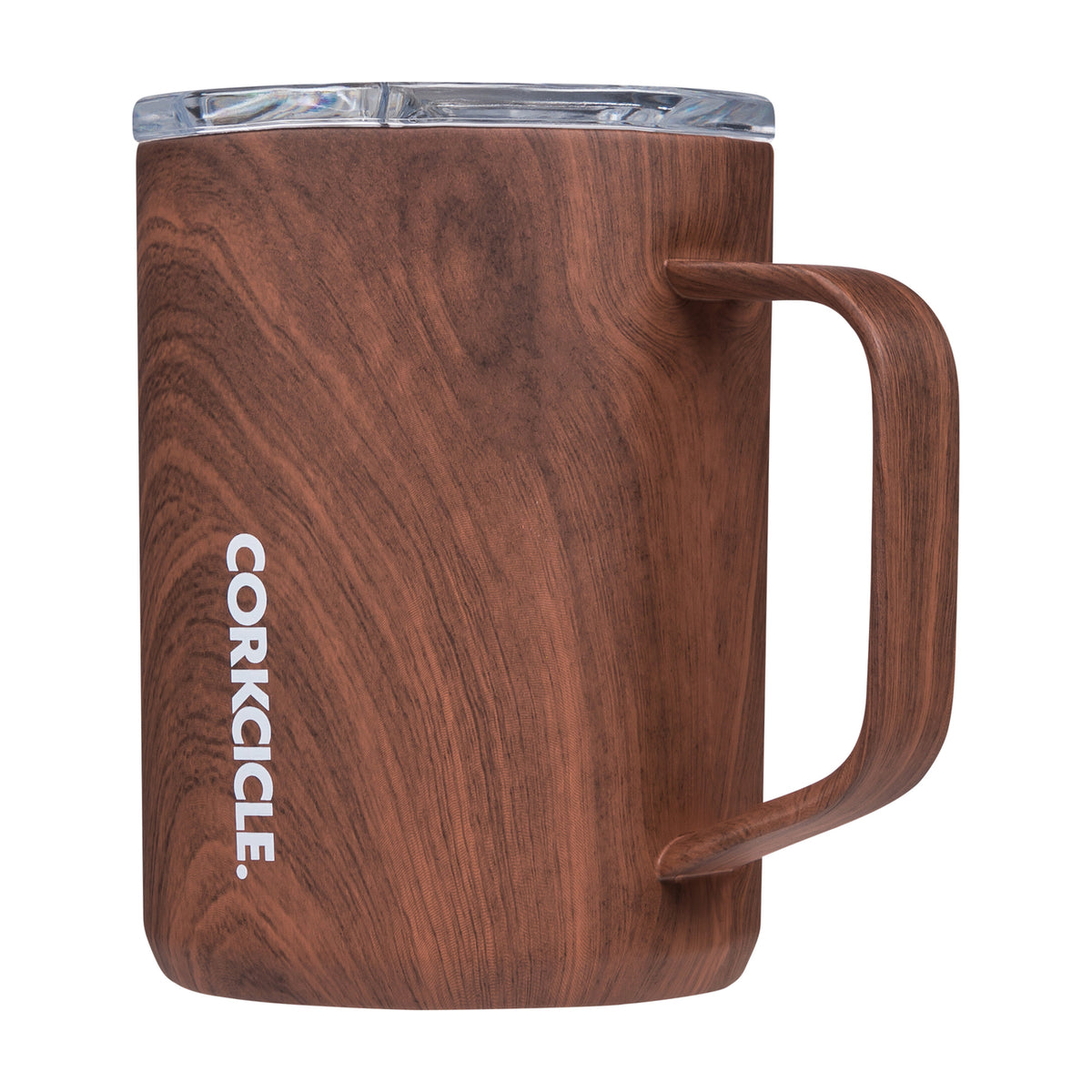 Corkcicle Insulated Coffee Mug with Sliding Lid, 16 oz - Walnut - View 4
