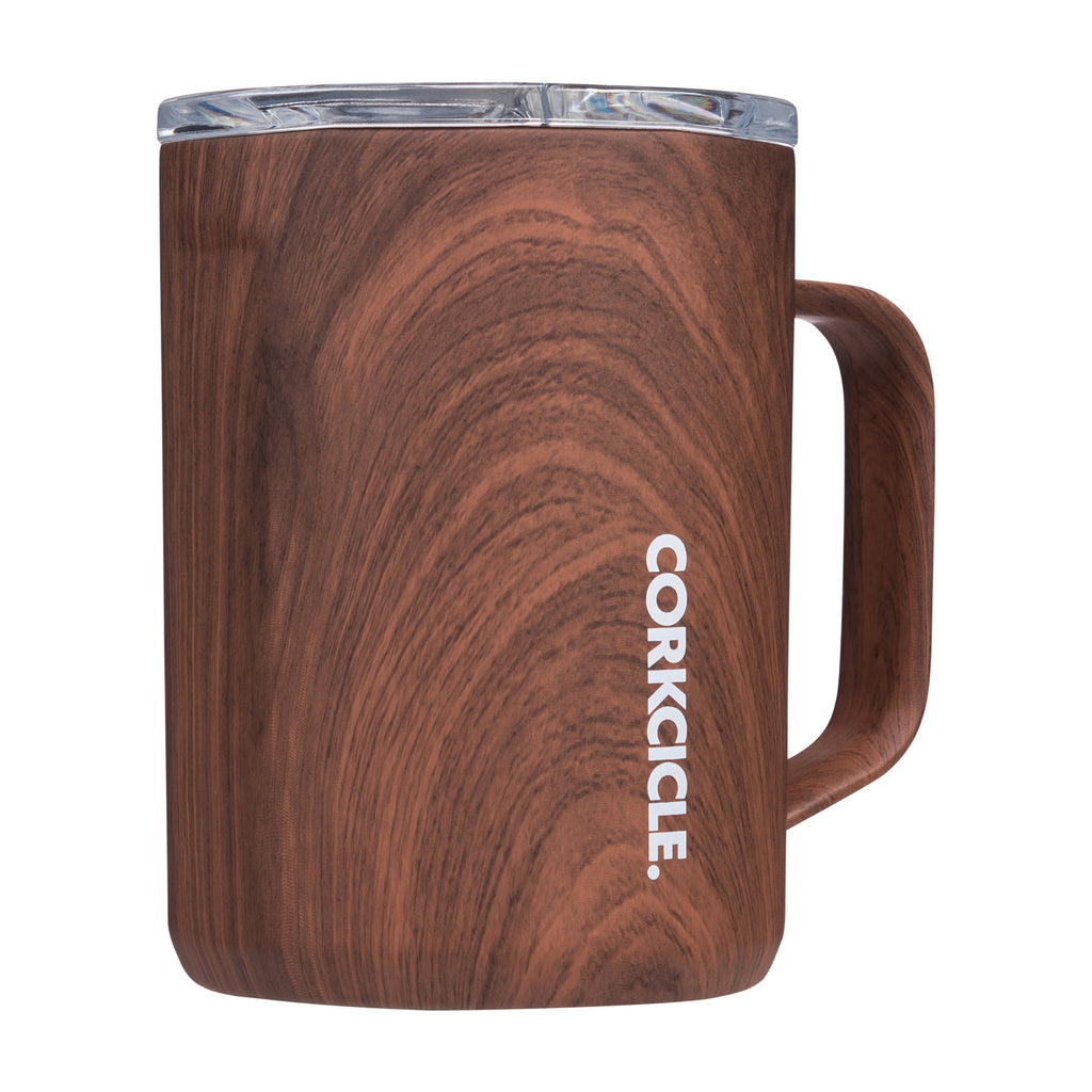Corkcicle Insulated Coffee Mug with Sliding Lid, 16 oz - Walnut - View 5