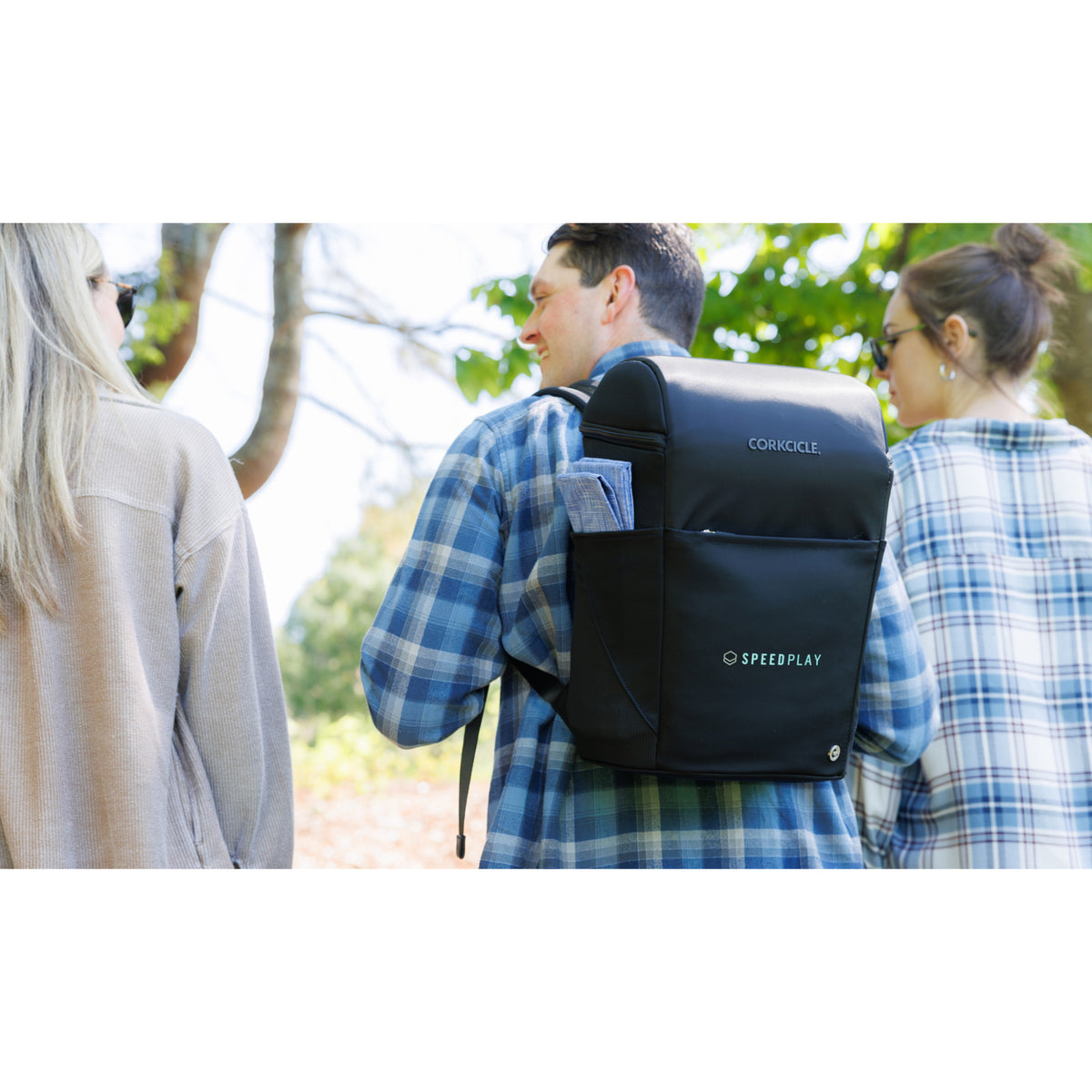 Corkcicle Series A Backpack Cooler, 20 Cans Embroidery - Black - View 7