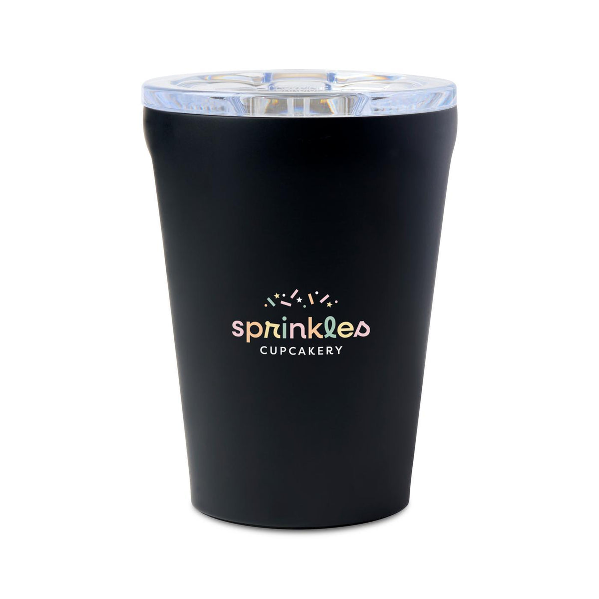 Corkcicle Triple Insulated Tumbler, 12 oz Laser Engraving - Matte Black - View 1