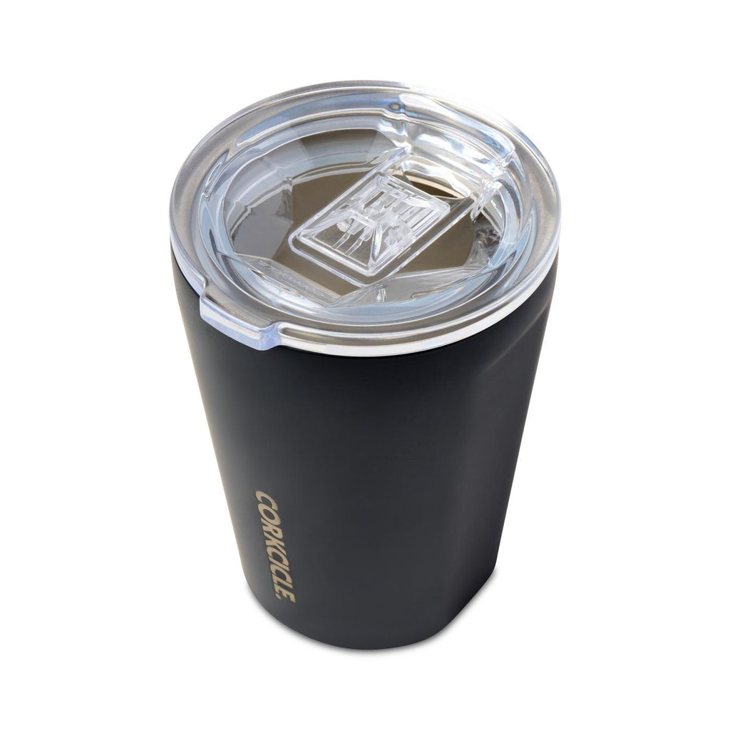 Corkcicle Triple Insulated Tumbler, 12 oz Laser Engraving - Matte Black - View 4