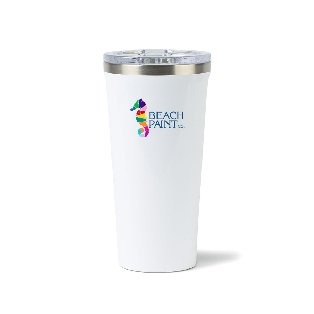 Corkcicle Triple Insulated Tumbler, 16 oz Laser Engraving - Gloss White - View 6