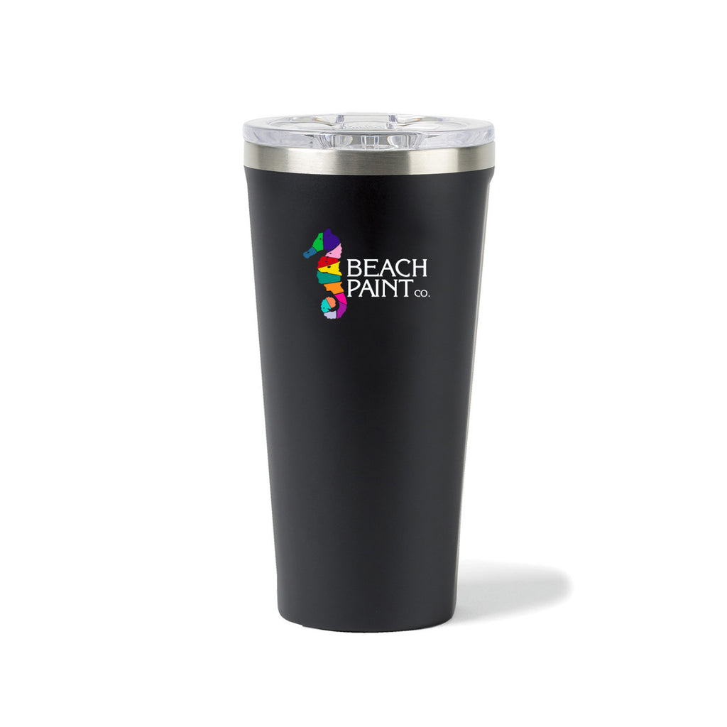 Corkcicle Triple Insulated Tumbler, 16 oz Laser Engraving - Matte Black - View 1