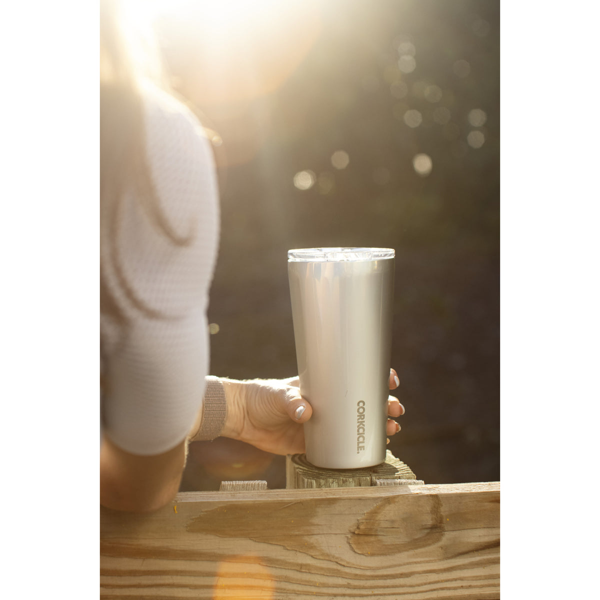 Corkcicle Triple Insulated Tumbler, 16 oz Laser Engraving - Prismatic - View 6