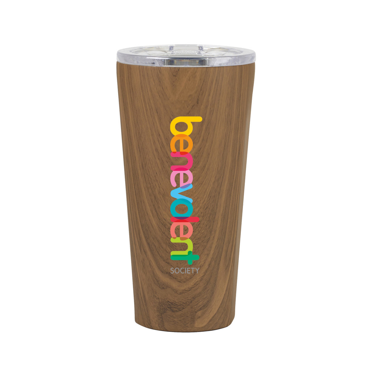 Corkcicle Triple Insulated Tumbler, 16 oz Laser Engraving - Walnut - View 3