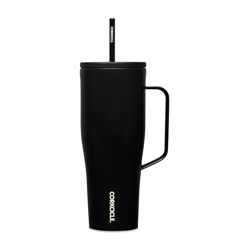 Corkcicle XL Cold Cup with Handle, 30 oz Full Color - Matte Black - View 4
