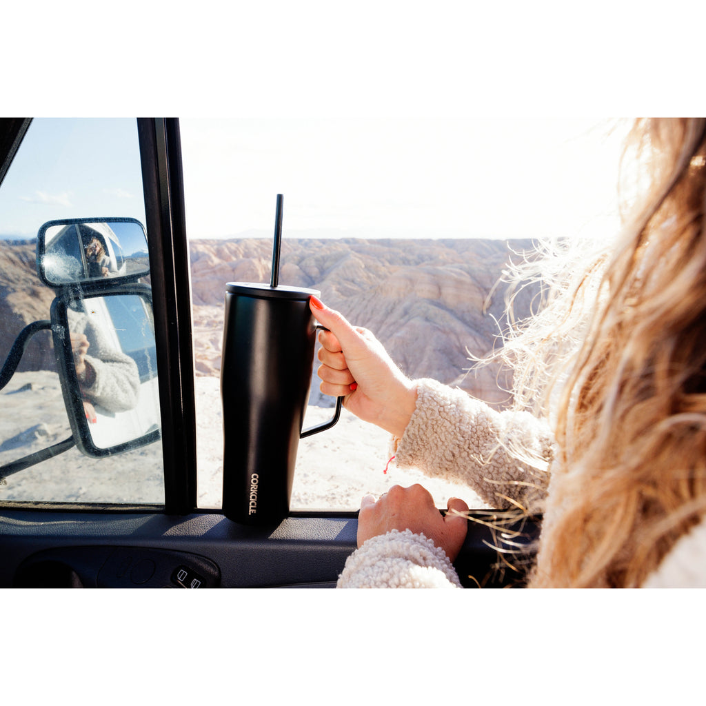 Corkcicle XL Cold Cup with Handle, 30 oz - Matte Black - View 7