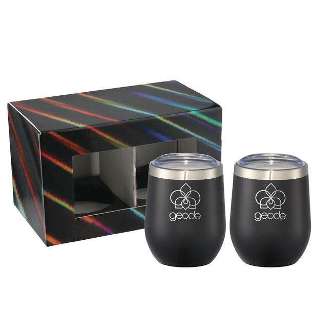 Corzo Insulated Cup Gift Set of 2, 12 oz