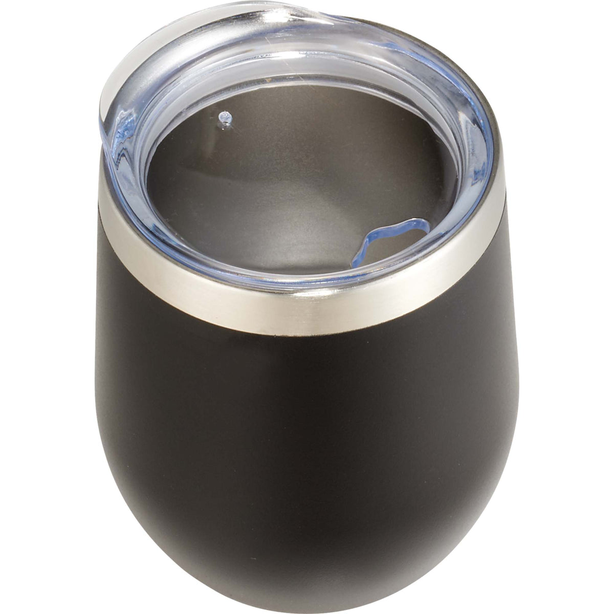 Corzo Insulated Cup with Press-On Lid, 12 oz - Black - Photo