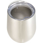 Corzo Insulated Cup with Press-On Lid, 12 oz - Silver - Photo