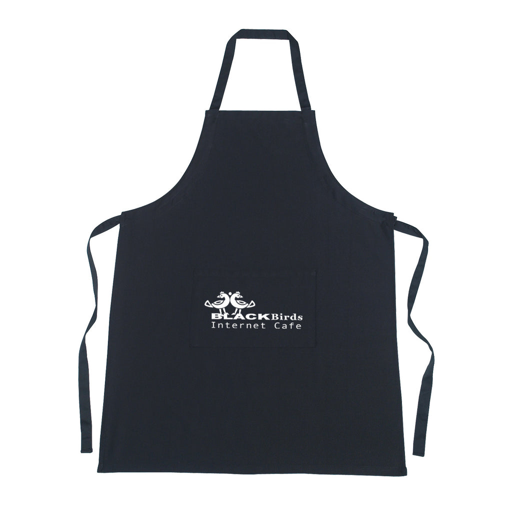 Cotton Apron - Black - Silk Screen