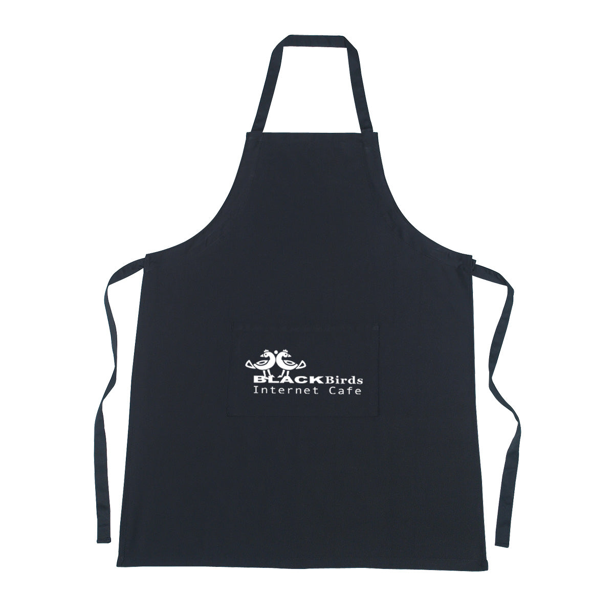Cotton Apron - Black - Silk Screen