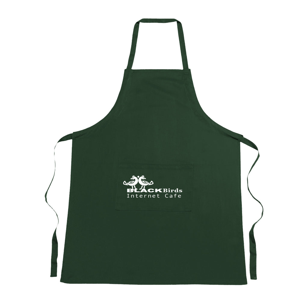 Cotton Apron - Forest Green - Silk Screen
