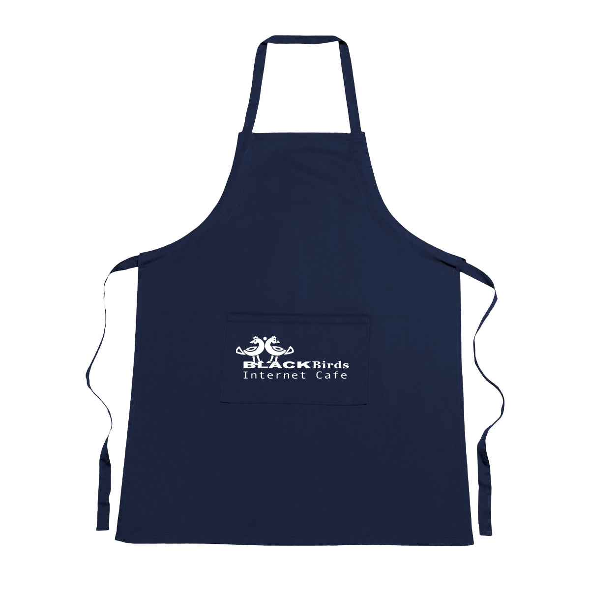 Cotton Apron - Navy - Silk Screen