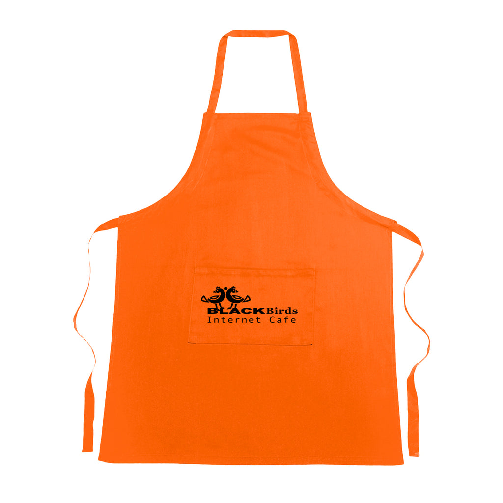 Cotton Apron - Orange - Silk Screen