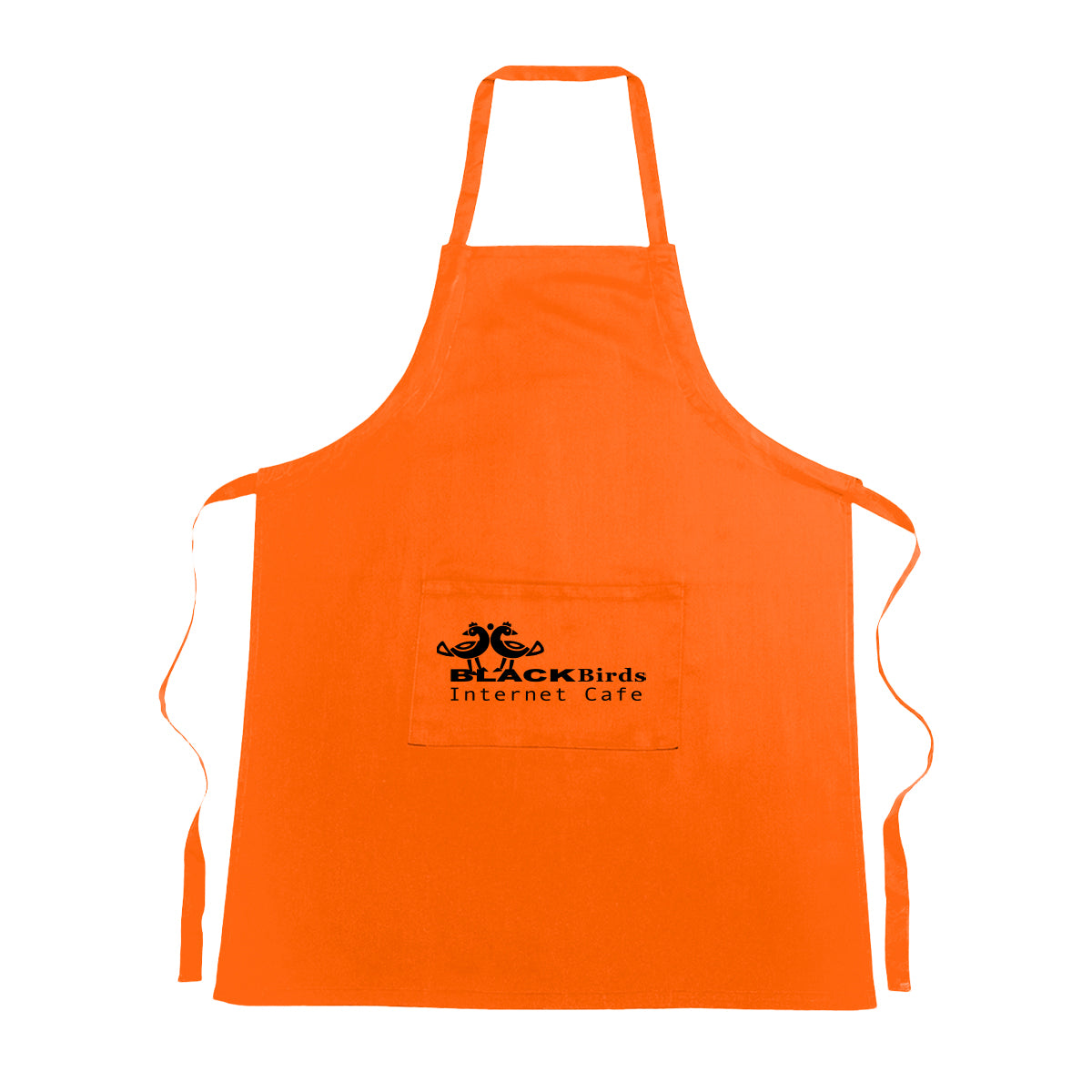 Cotton Apron - Orange - Silk Screen