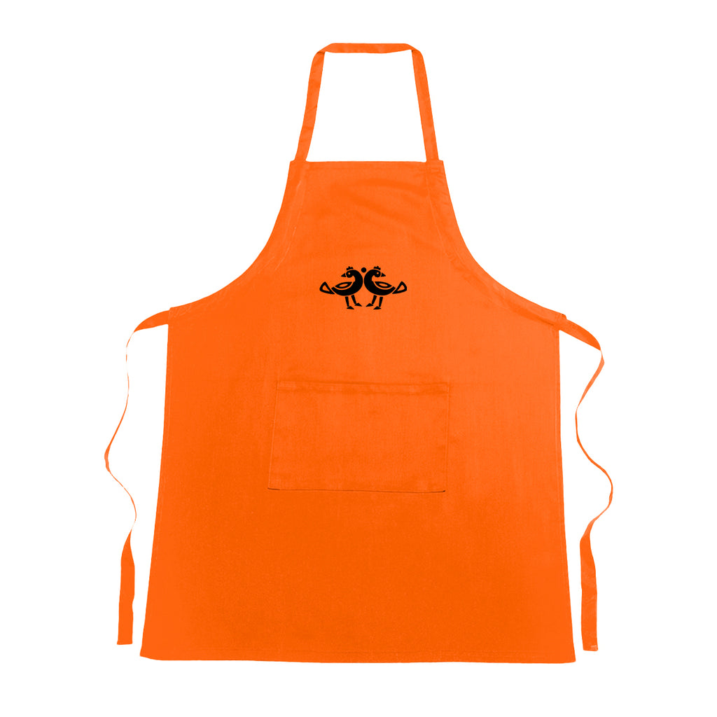 Cotton Apron - Orange - Silk Screen