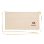 Cotton Half Apron Embroidery - Natural - Embroidery