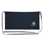 Cotton Half Apron Embroidery - Navy - Embroidery