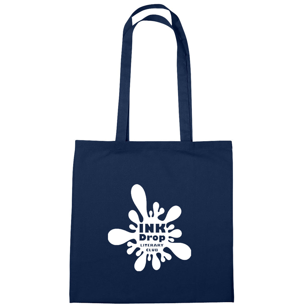 Cotton Tote Bag, 4 oz - Navy - Silk Screen