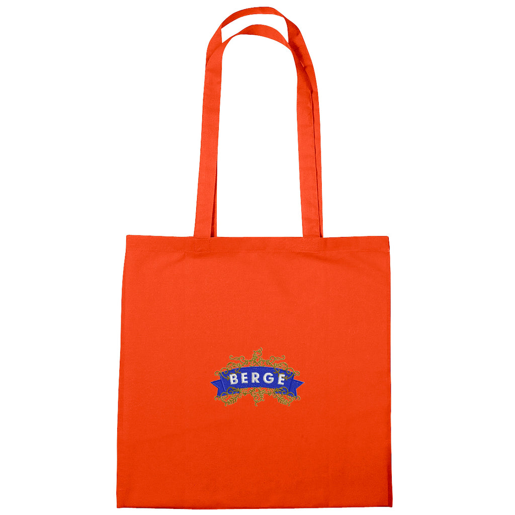 Cotton Tote Bag, 4 oz - Orange - Embroidery