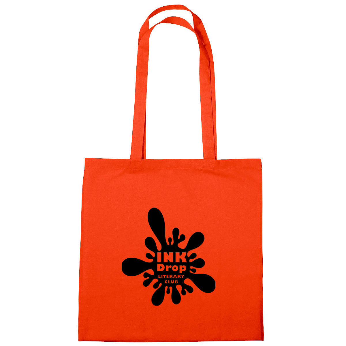 Cotton Tote Bag, 4 oz - Orange - Silk Screen