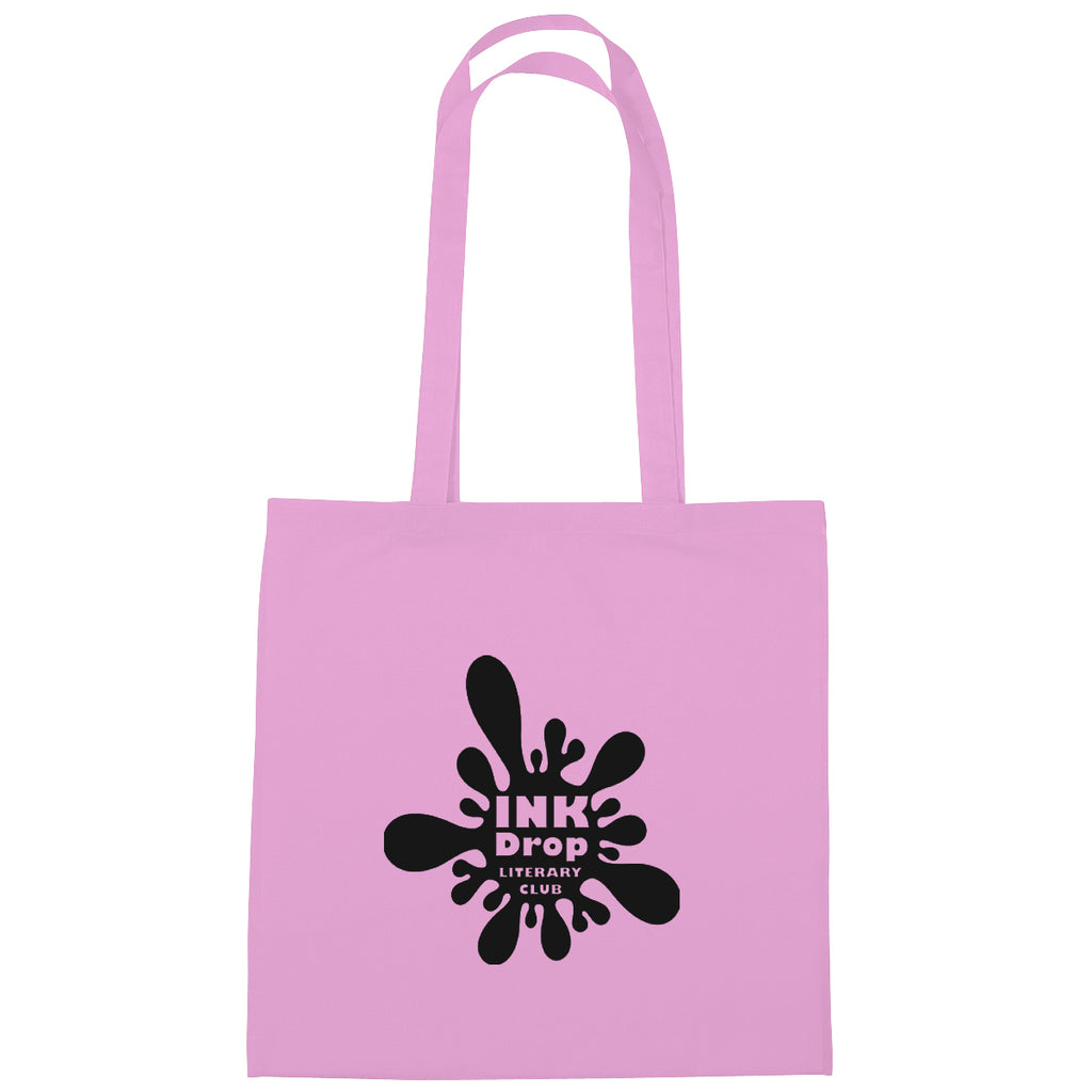 Cotton Tote Bag, 4 oz - Pink - Silk Screen