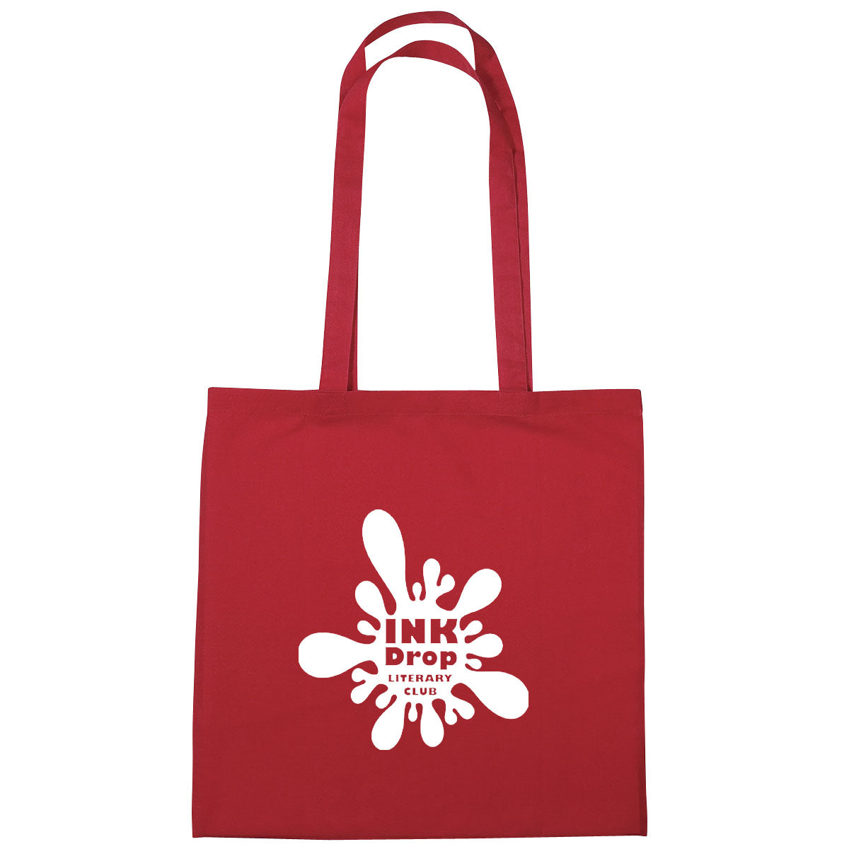 Cotton Tote Bag, 4 oz - Red - Silk Screen