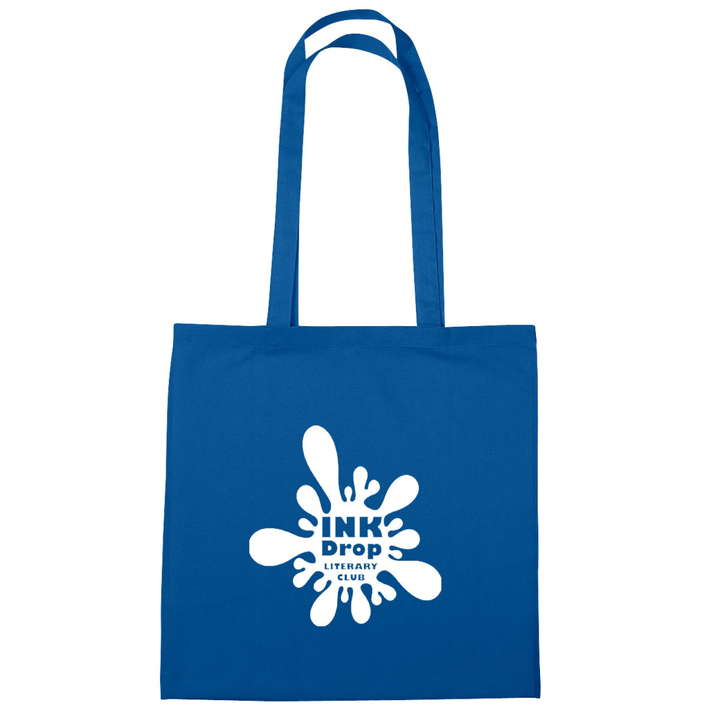Cotton Tote Bag, 4 oz - Royal Blue - Silk Screen