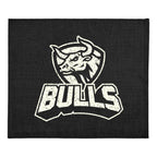 Cotton Velour Rally Towel, 15 x 18 Inches - Black - Silk Screen