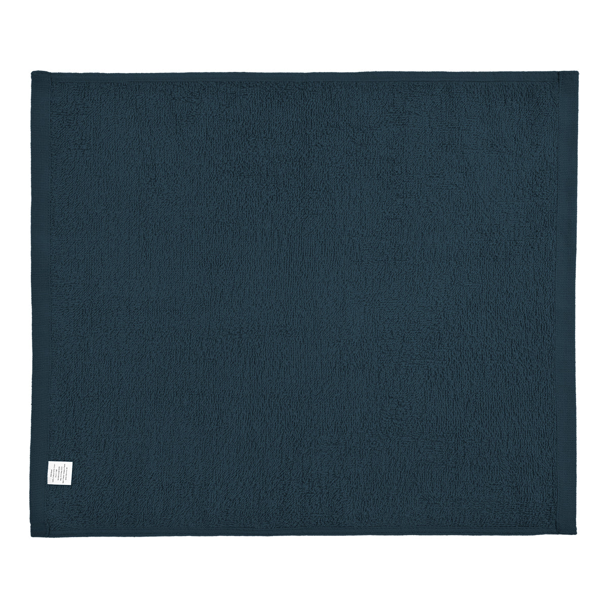 Cotton Velour Rally Towel, 15 x 18 Inches - Navy - Back