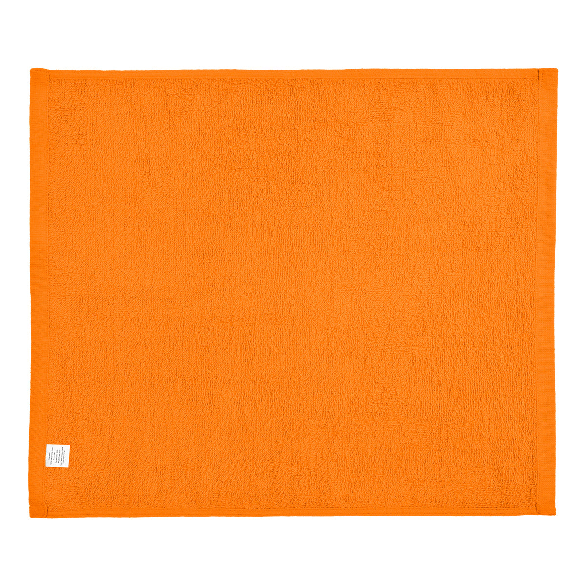 Cotton Velour Rally Towel, 15 x 18 Inches - Orange - Back